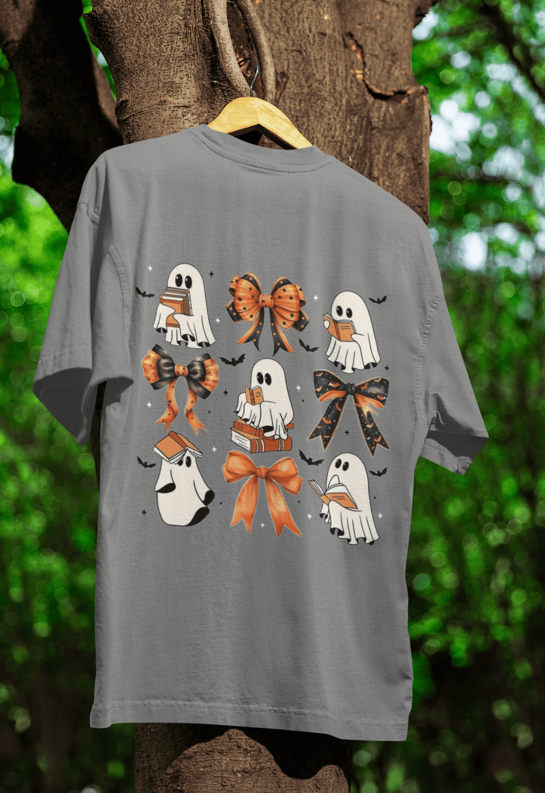 Ghost books Halloween DTF - KT SUBLIMATION, DTF AND MORE LLC