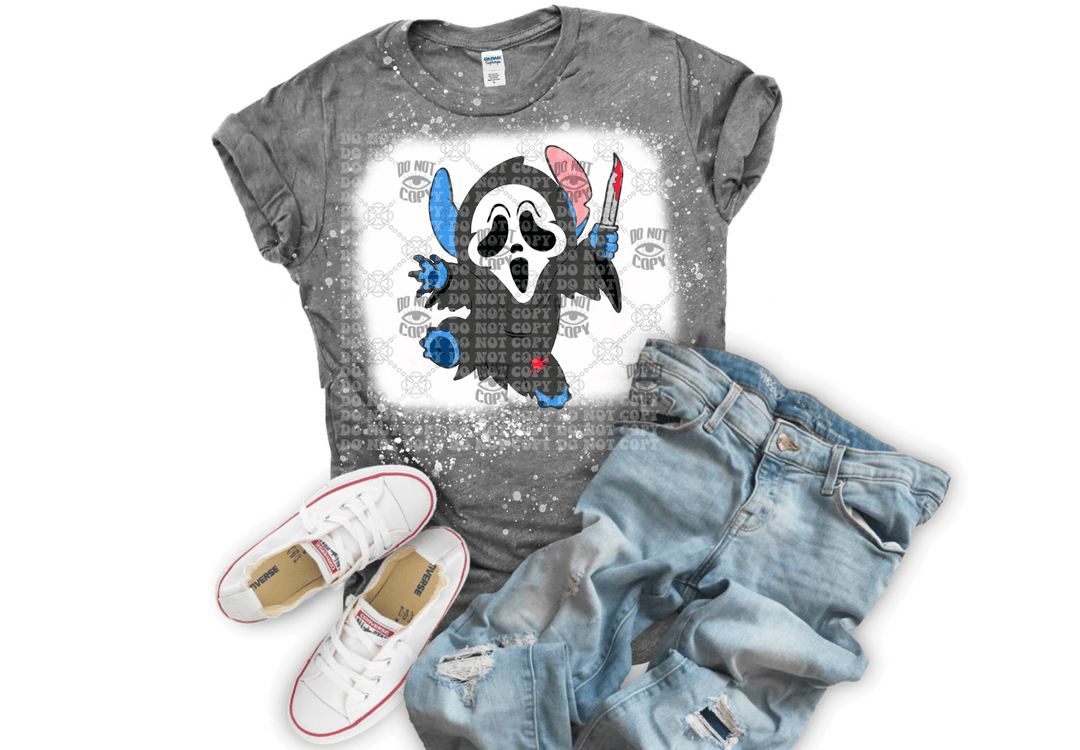 Ghost Face Stitch DTF ready to press transfer - KT SUBLIMATION, DTF AND MORE LLC