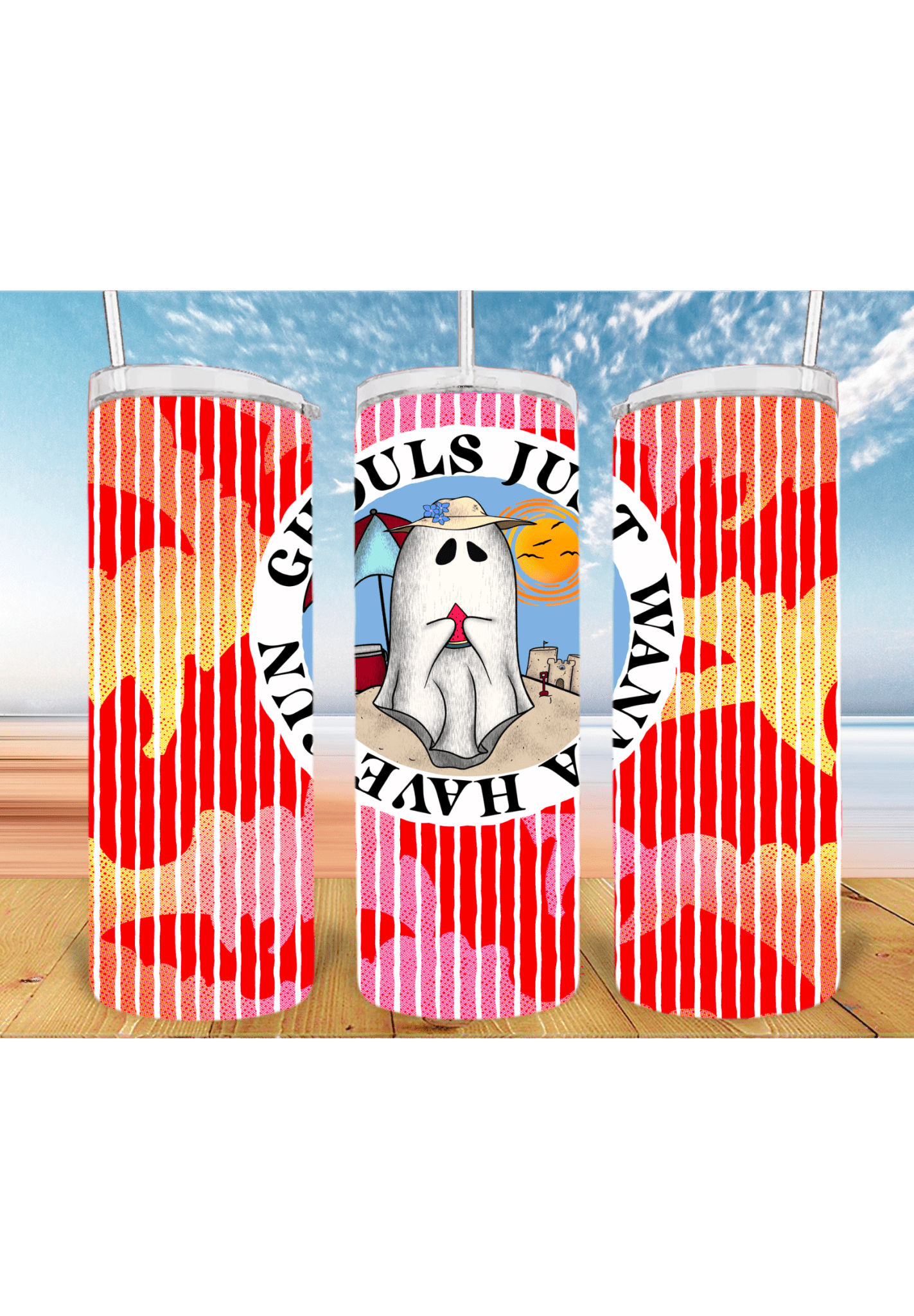 Ghouls just wanna have Sun Summer Boys 20oz Tumbler Sublimation Print