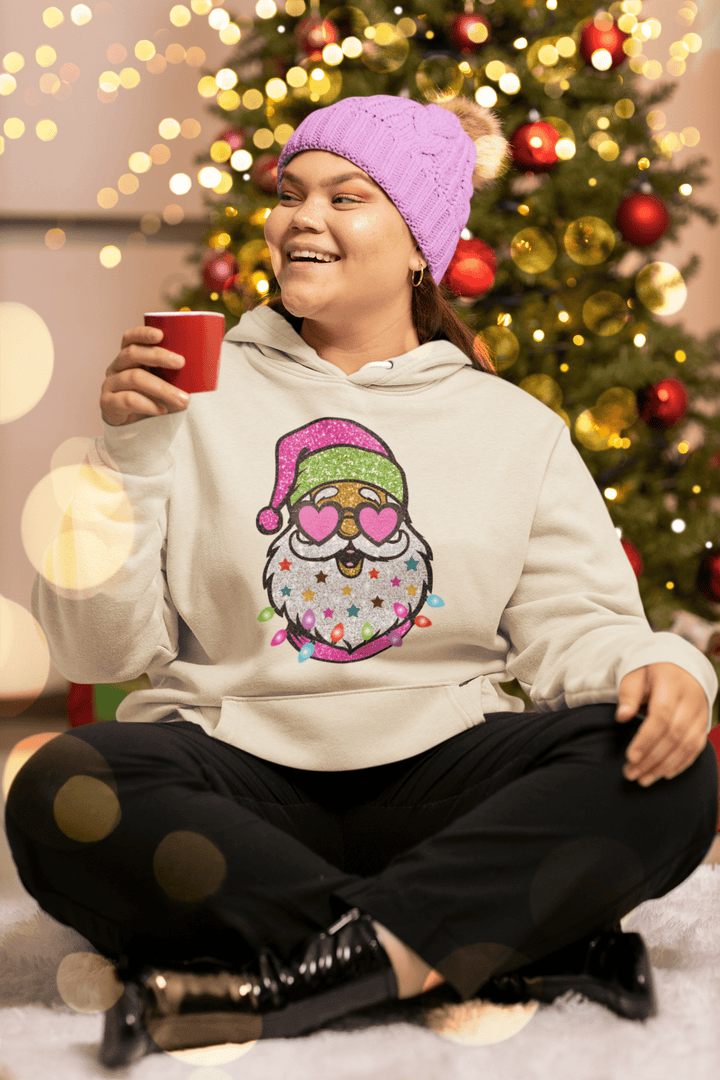 Glitter Santa DTF Transfer Design – Sparkling Custom Christmas T-Shirt Design! - KT SUBLIMATION, DTF AND MORE LLC