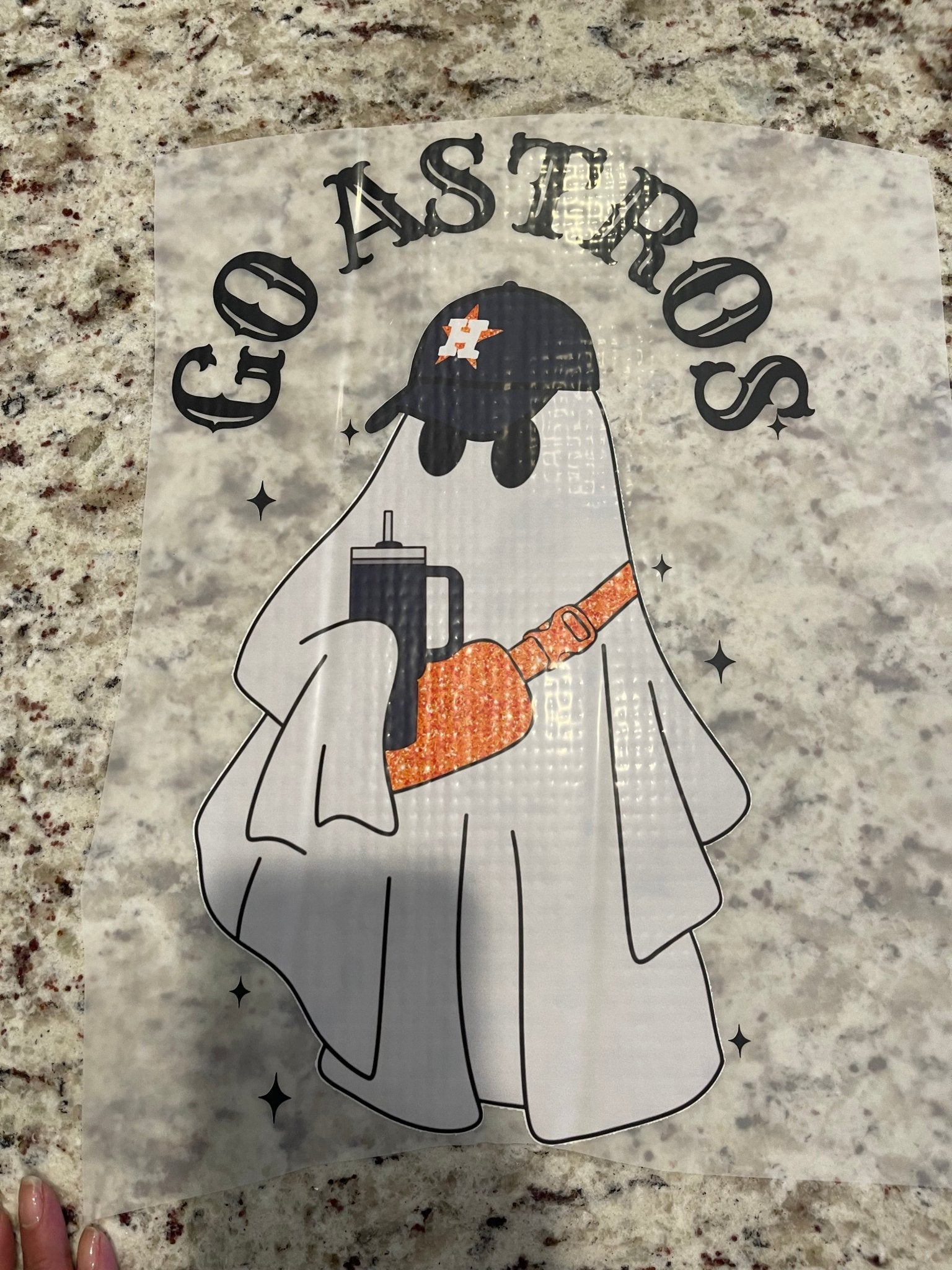 Go stros Ghost glitter DTFea – KT SUBLIMATION, DTF AND MORE LLC
