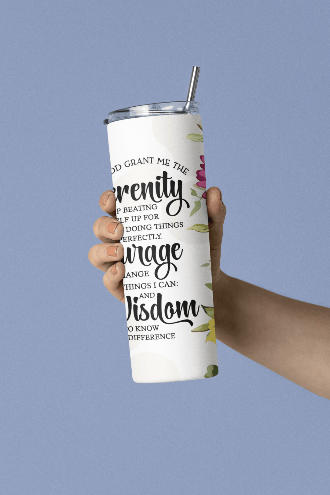 God Grant me the Serenity 20oz sublimation print - KT SUBLIMATION, DTF AND MORE LLC