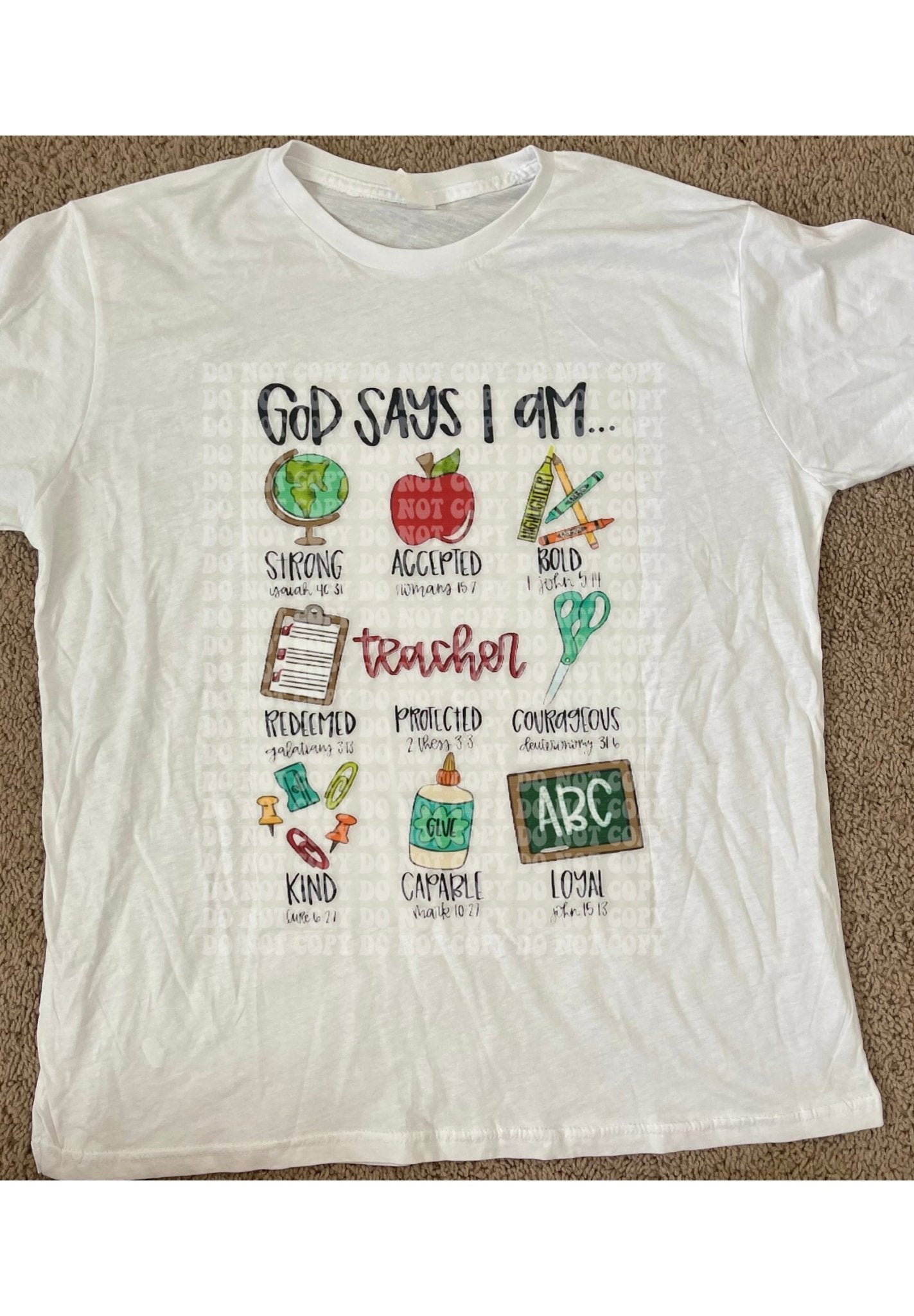 God says DTF ready to press transfer - KT SUBLIMATION, DTF AND MORE LLC