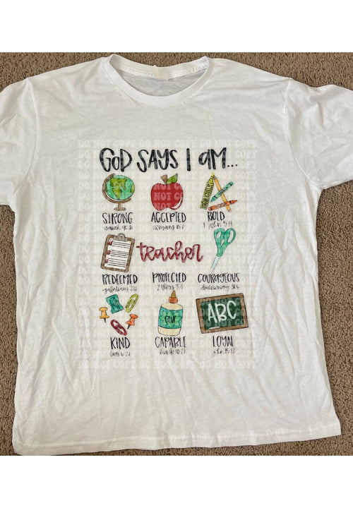 God says DTF ready to press transfer - KT SUBLIMATION, DTF AND MORE LLC