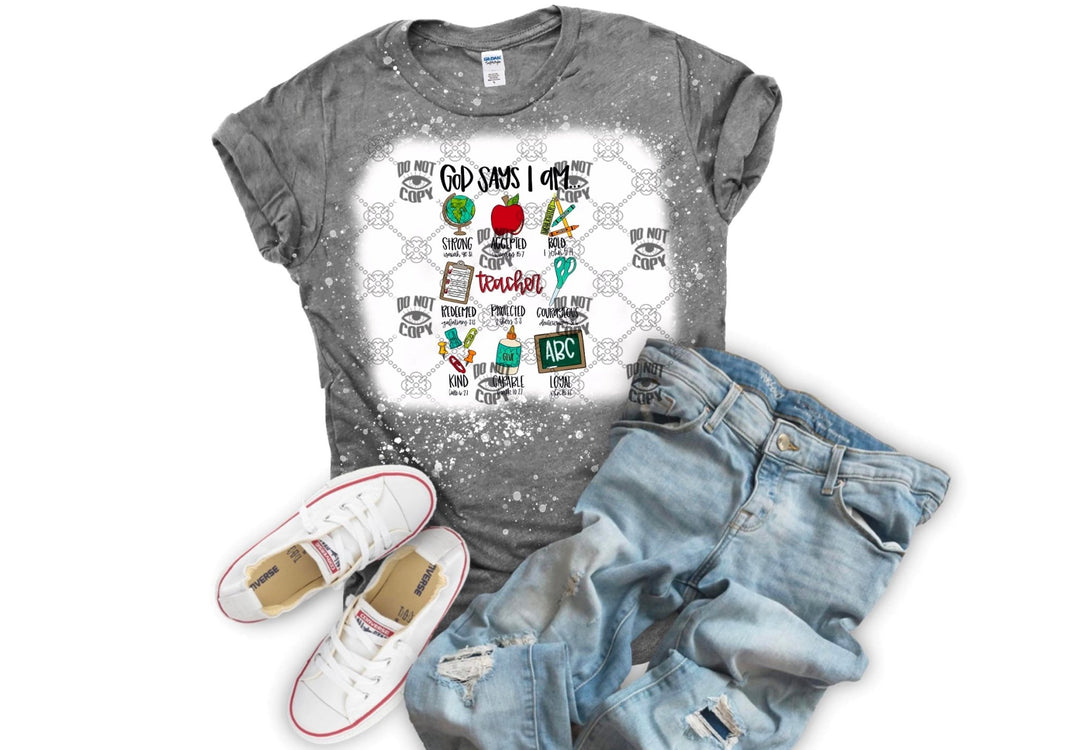 God says I am DTF ready to press transfer - KT SUBLIMATION, DTF AND MORE LLC