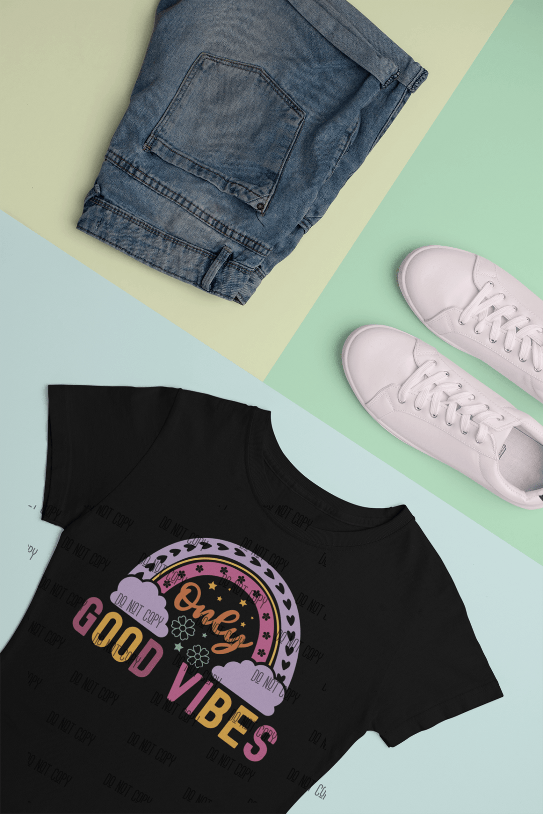 Good Vibes DTF Transfer – Positive Energy & Uplifting Vibe Heat Transfer - KT SUBLIMATION, DTF AND MORE LLC