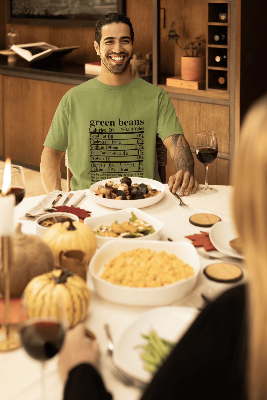 Green Beans DTF Transfer – Funny Thanksgiving Foodie Design, Ready to Press - KT SUBLIMATION, DTF AND MORE LLC