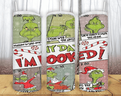 Grinch 3D 20oz Tumbler Sublimation Print - KT SUBLIMATION, DTF AND MORE LLC