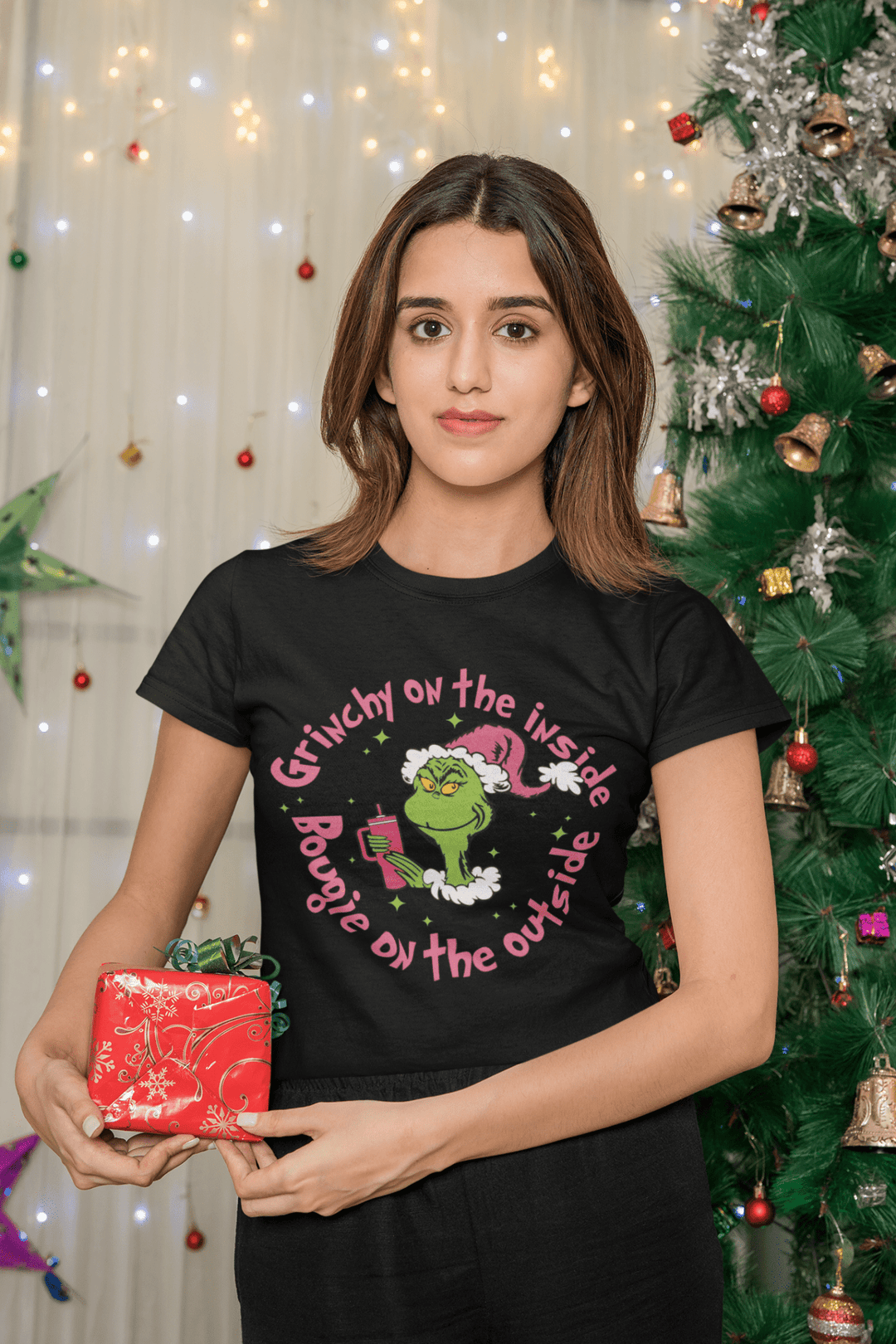 Grinchy on the inside, Bougie on the outside DTF - KT SUBLIMATION, DTF AND MORE LLC