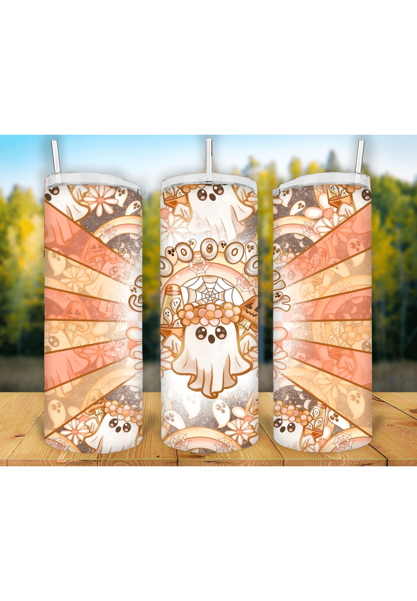 Grooovyyyy Halloween 20oz Tumbler Sublimation Print - KT SUBLIMATION, DTF AND MORE LLC