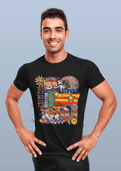 H - Town Baseball Vibes DTF Transfer - Ready to Press Transfer - KT SUBLIMATION, DTF AND MORE LLC