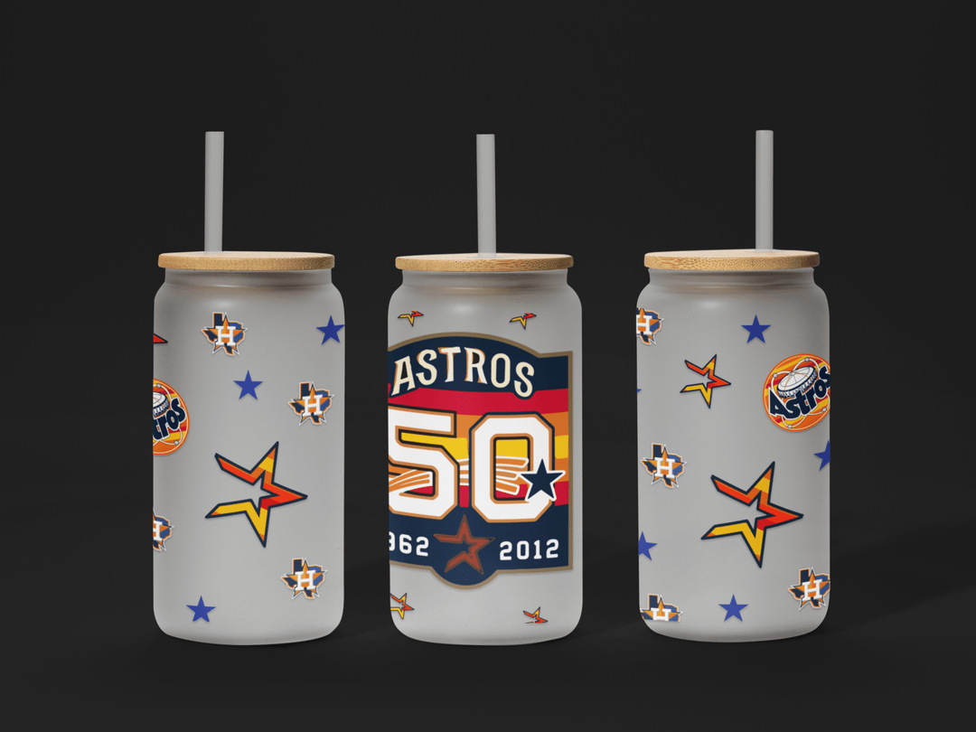 H - Town Baseball Vibes UV DTF Transfer – Game Day Style with Houston Pride – Ready to Apply! - KT SUBLIMATION, DTF AND MORE LLC