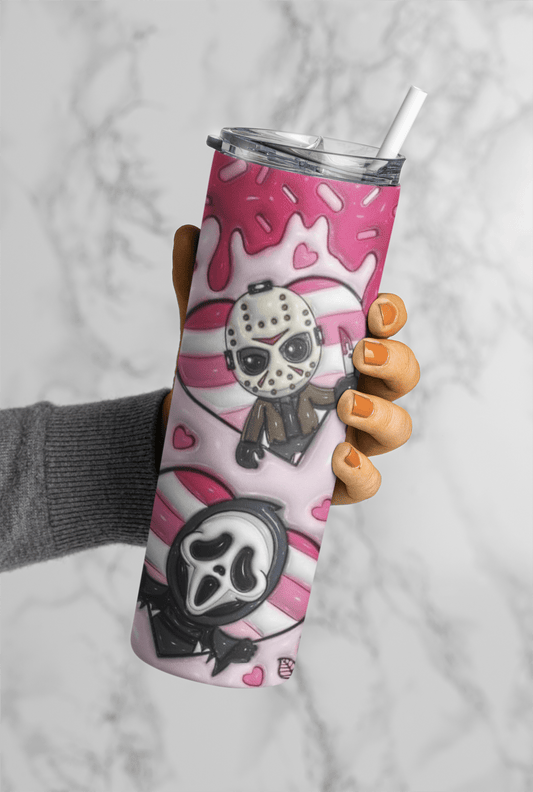 Halloween 20oz Tumbler Sublimation Print – Spooky & Festive Design 🎃👻 - KT SUBLIMATION, DTF AND MORE LLC