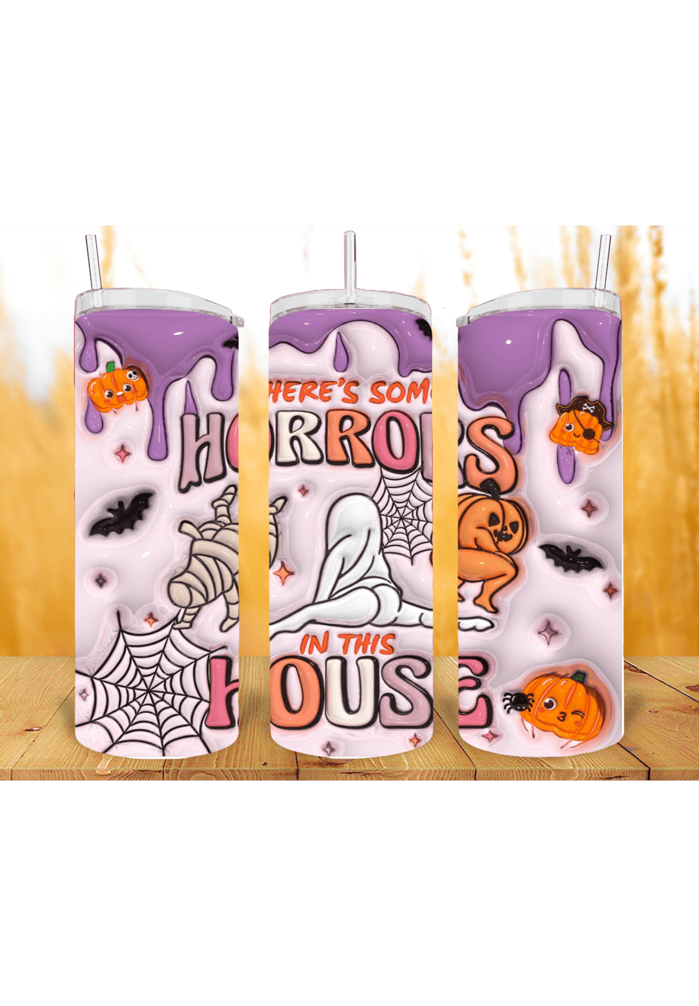 Halloween 20oz Tumbler Sublimation Print - KT SUBLIMATION, DTF AND MORE LLC