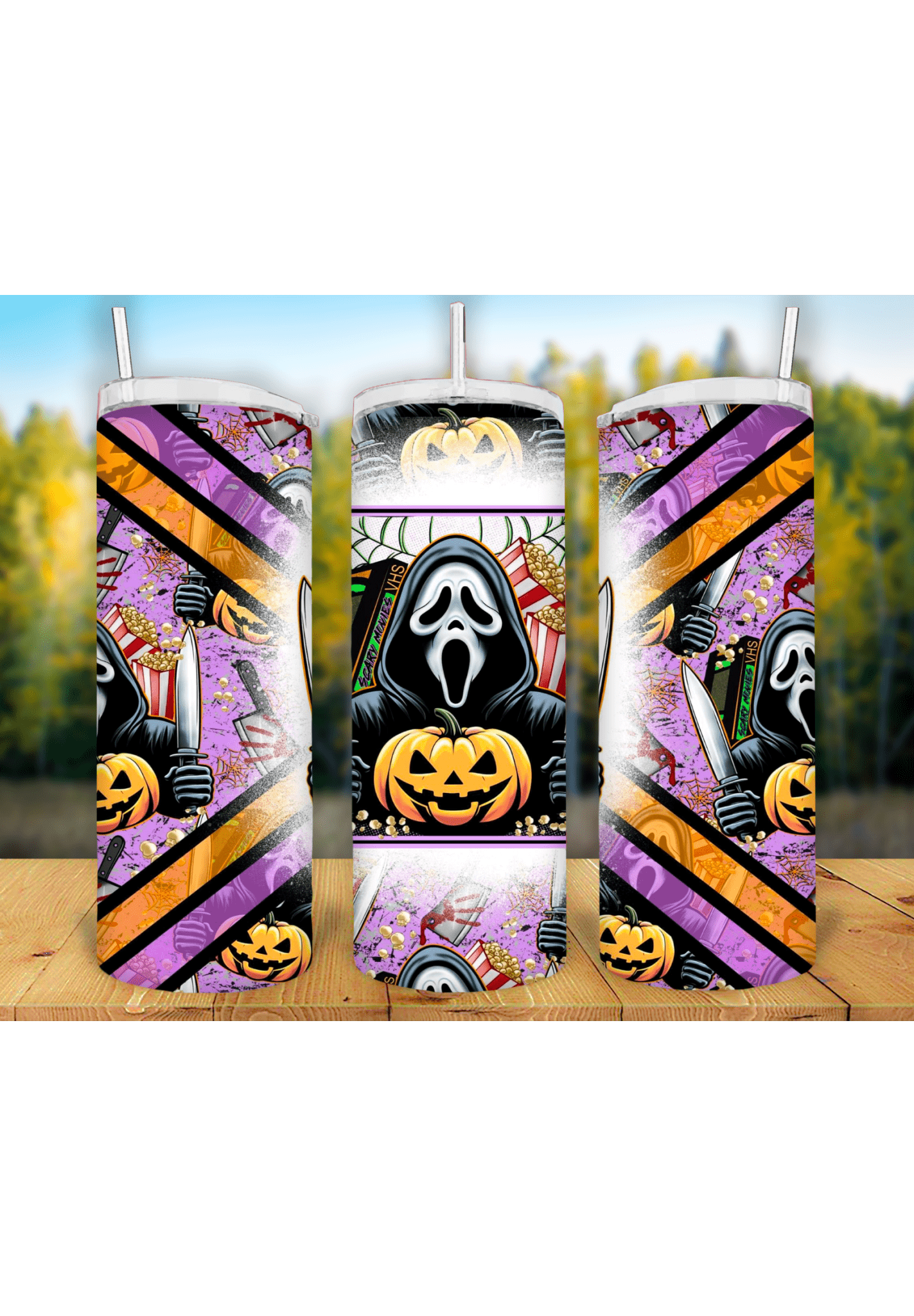 Halloween 20oz Tumbler Sublimation Print - KT SUBLIMATION, DTF AND MORE LLC