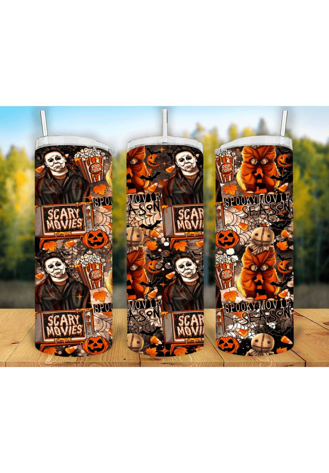 Halloween 20oz Tumbler Sublimation Print - KT SUBLIMATION, DTF AND MORE LLC
