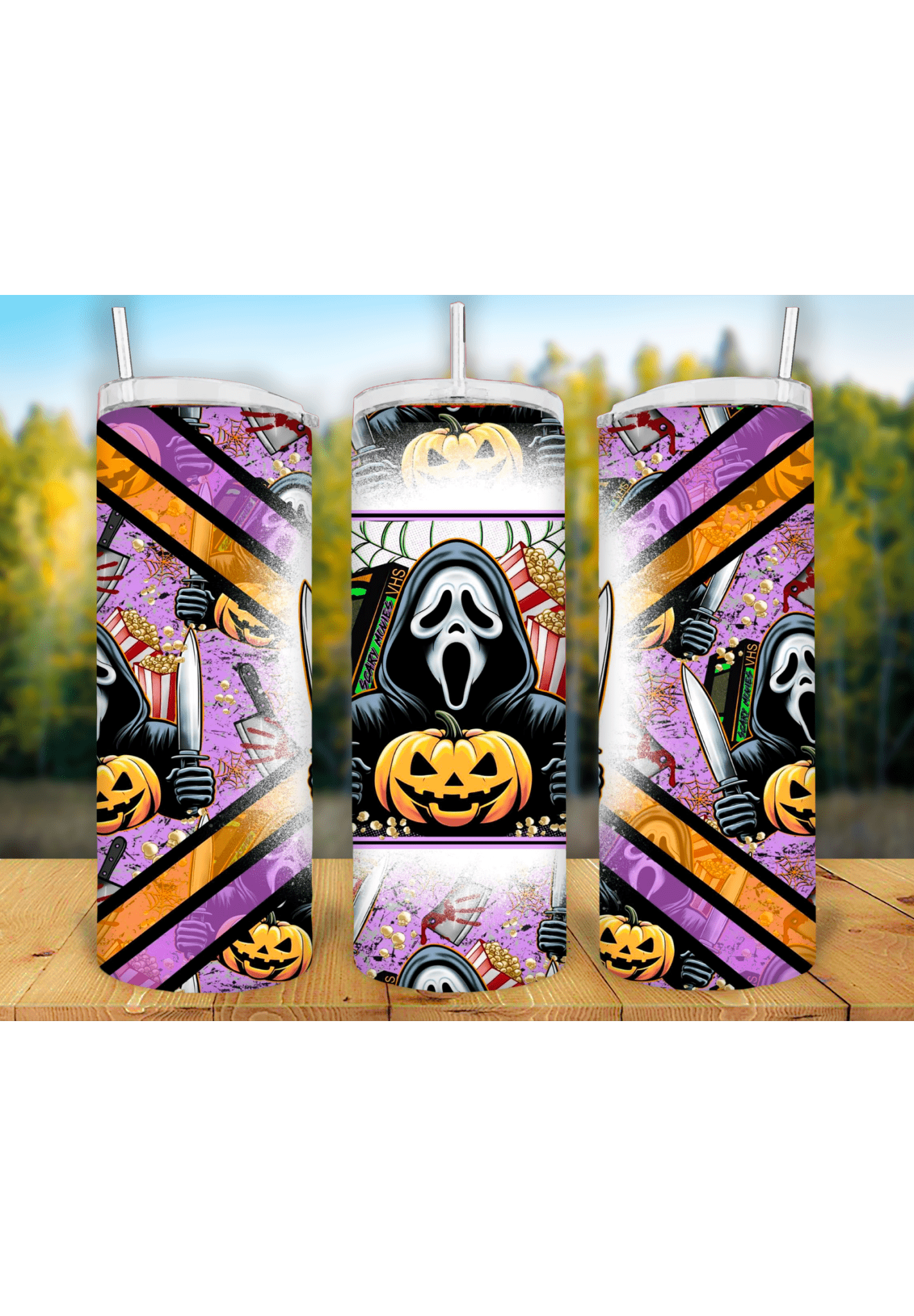 Halloween 20oz Tumbler Sublimation Print - KT SUBLIMATION, DTF AND MORE LLC