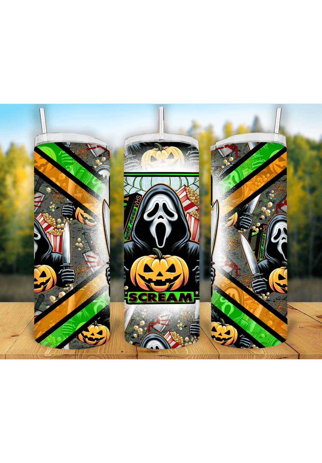Halloween 20oz Tumbler Sublimation Print - KT SUBLIMATION, DTF AND MORE LLC