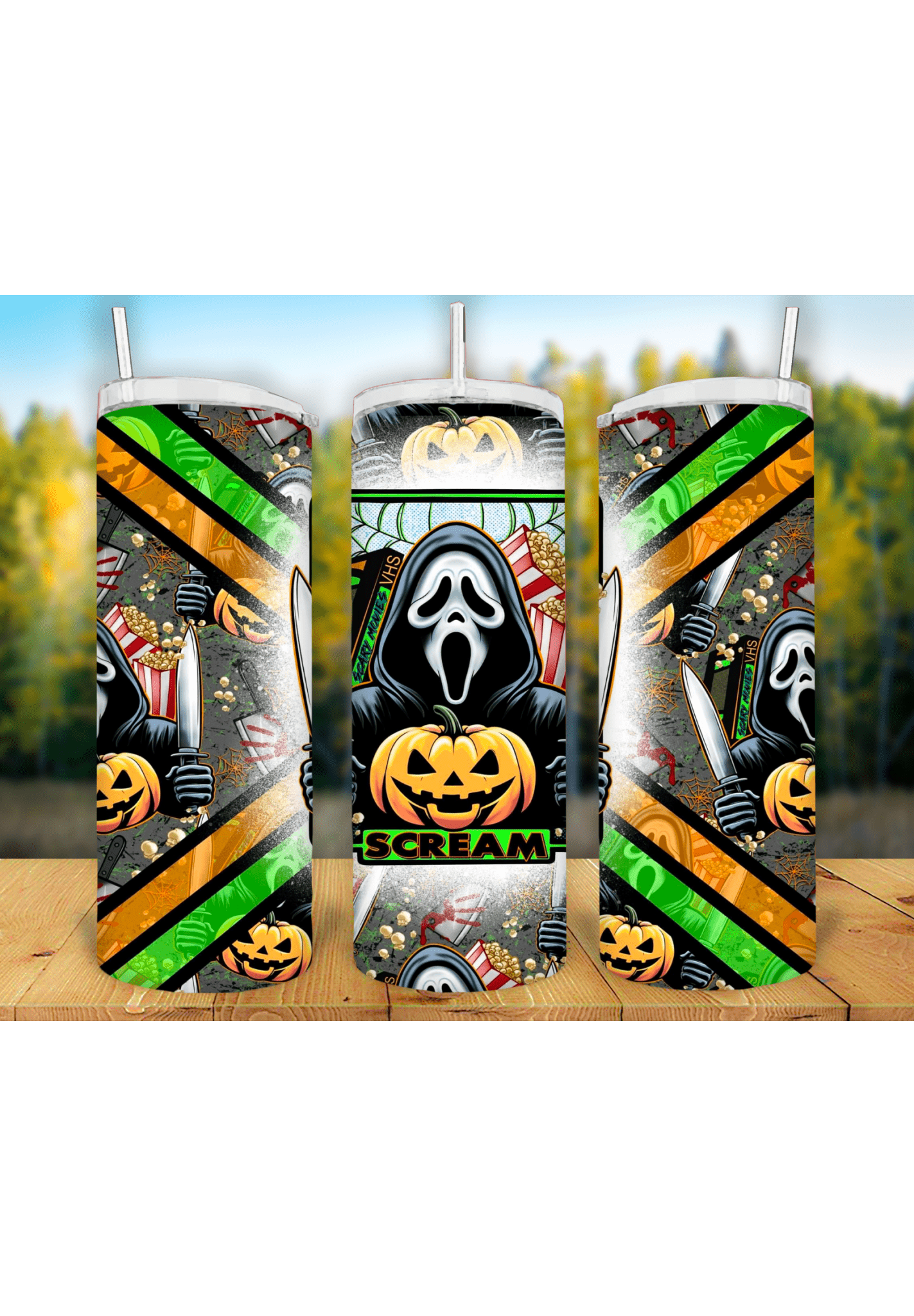 Halloween 20oz Tumbler Sublimation Print - KT SUBLIMATION, DTF AND MORE LLC