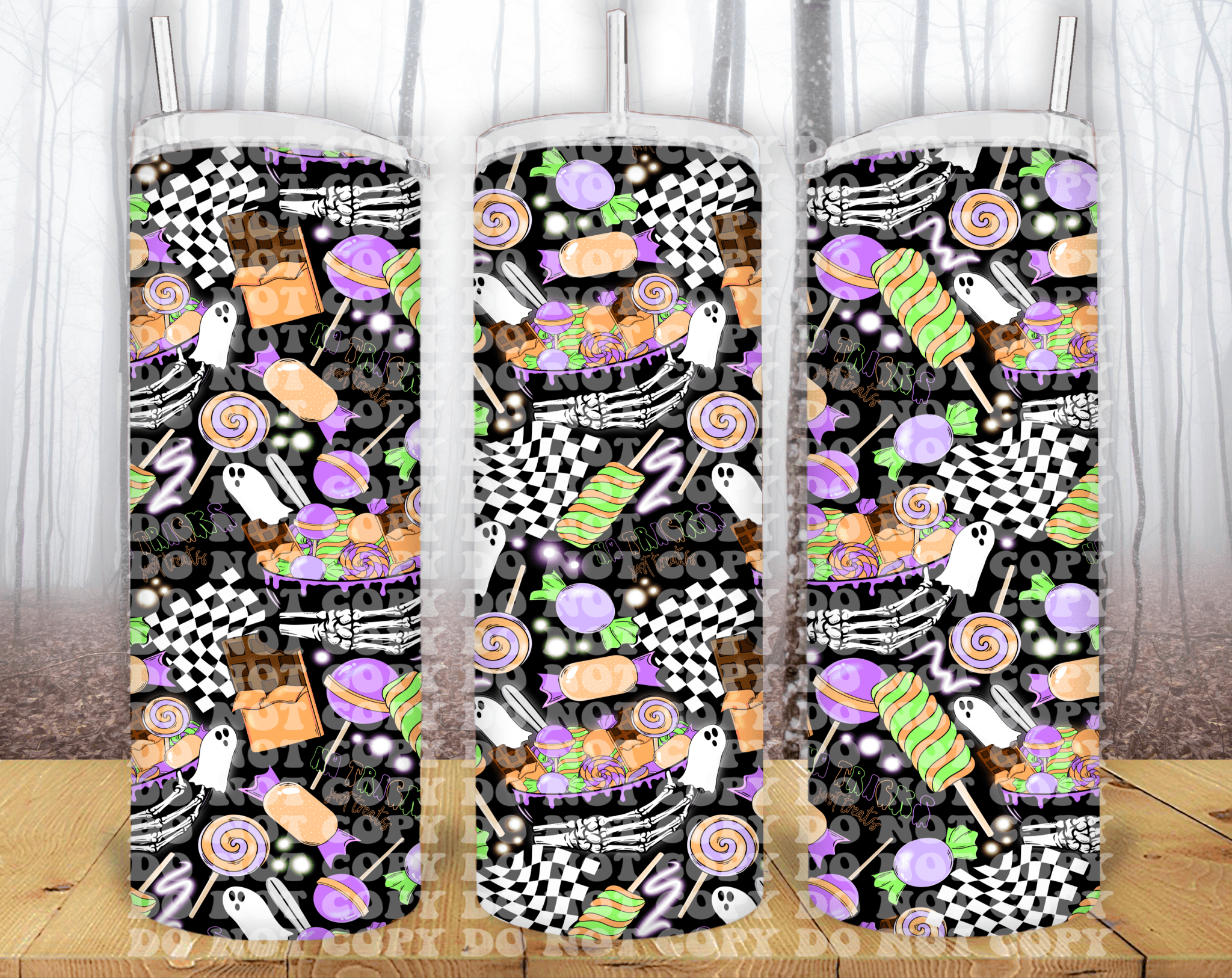 Halloween Candy 20oz Tumbler Sublimation Print - KT SUBLIMATION, DTF AND MORE LLC