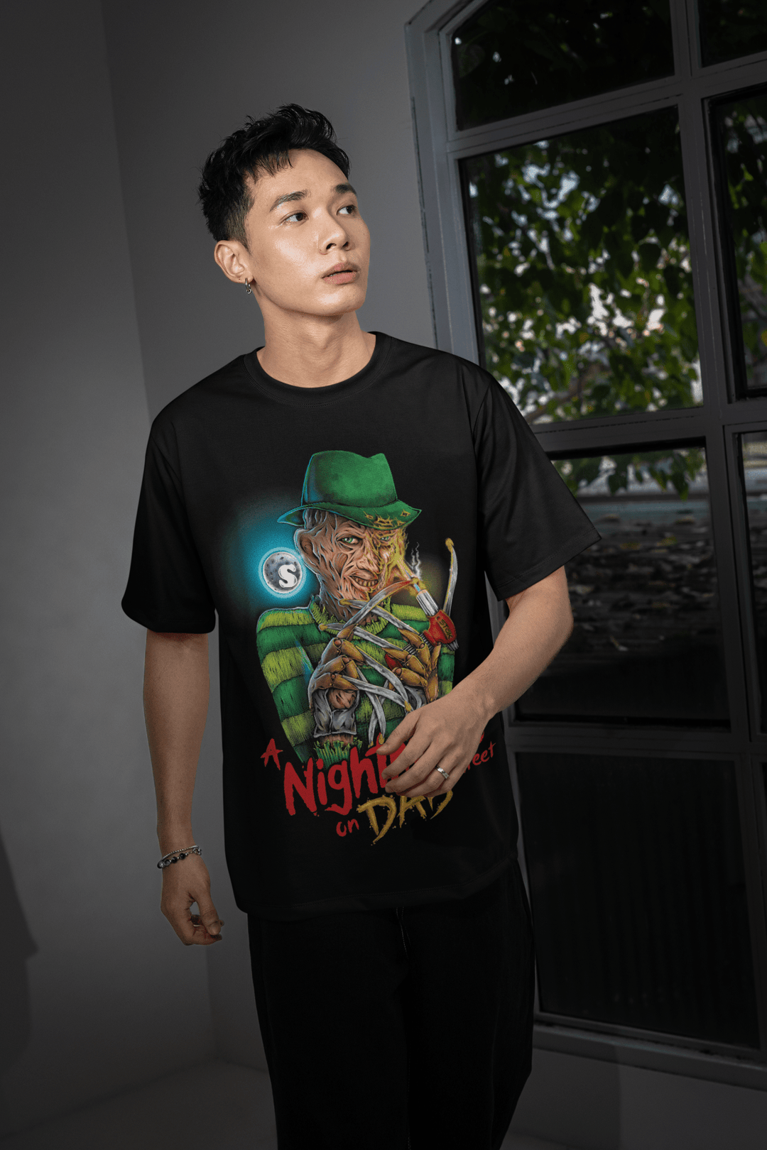 Halloween DTF Transfer – Scary Movie Inspired Ready - to - Press Design for Shirts & Apparel - KT SUBLIMATION, DTF AND MORE LLC