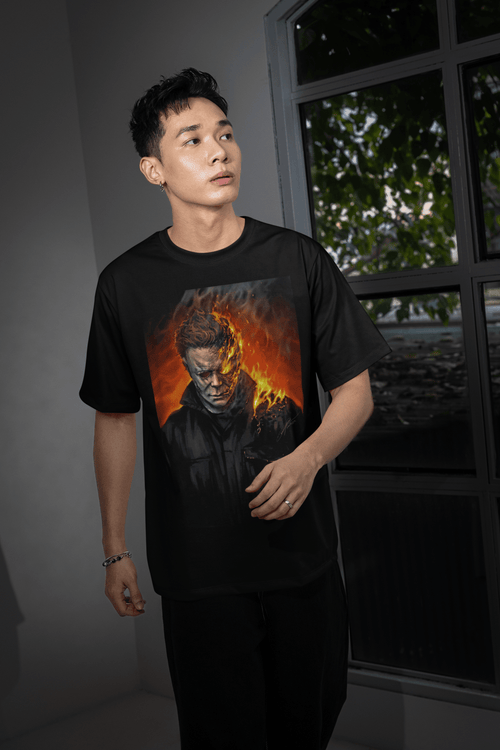 Halloween DTF Transfer – Scary Movie Inspired Ready - to - Press Design for Shirts & Apparel - KT SUBLIMATION, DTF AND MORE LLC