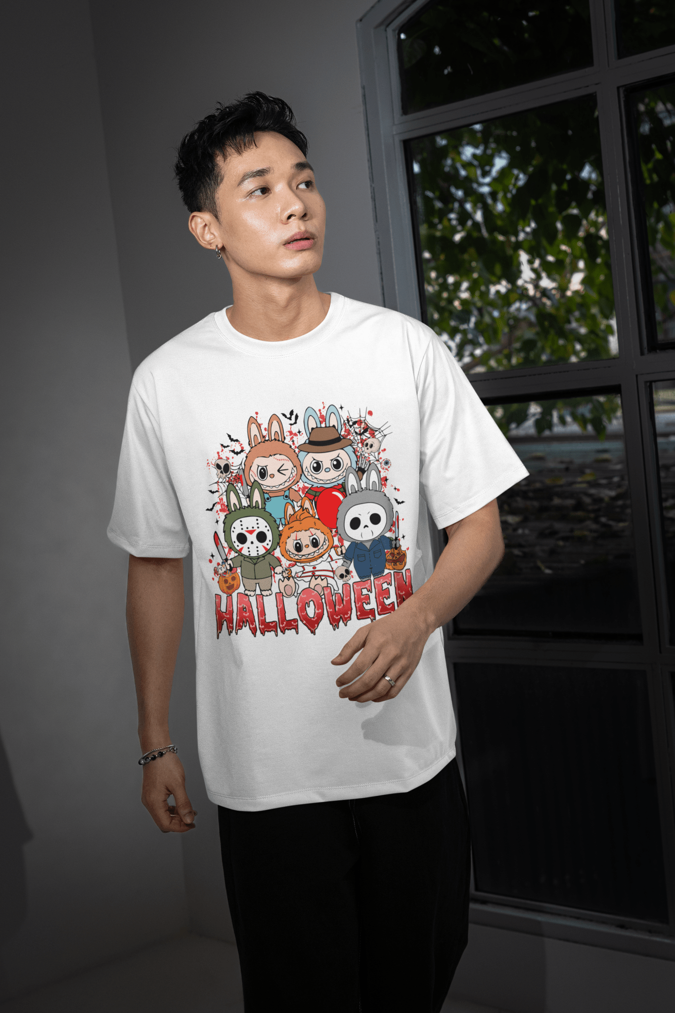 Halloween DTF Transfer – Scary Movie Inspired Ready-to-Press Design for Shirts & Apparel
