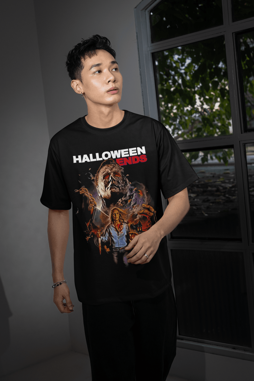 Halloween DTF Transfer – Scary Movie Inspired Ready - to - Press Design for Shirts & Apparel - KT SUBLIMATION, DTF AND MORE LLC