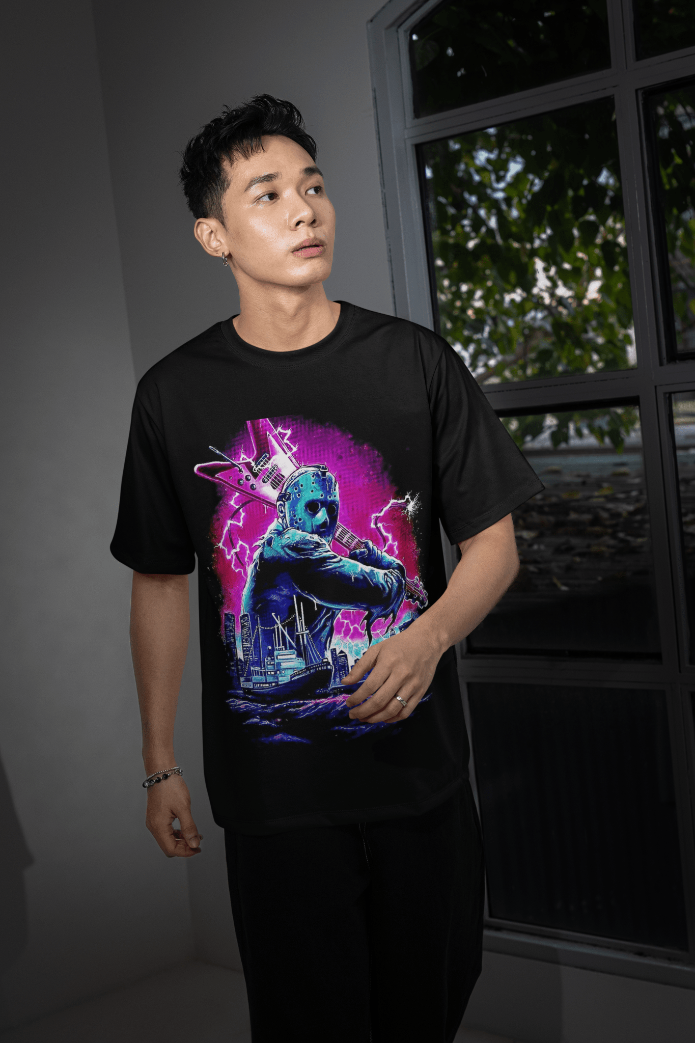 Halloween DTF Transfer – Scary Movie Inspired Ready - to - Press Design for Shirts & Apparel - KT SUBLIMATION, DTF AND MORE LLC