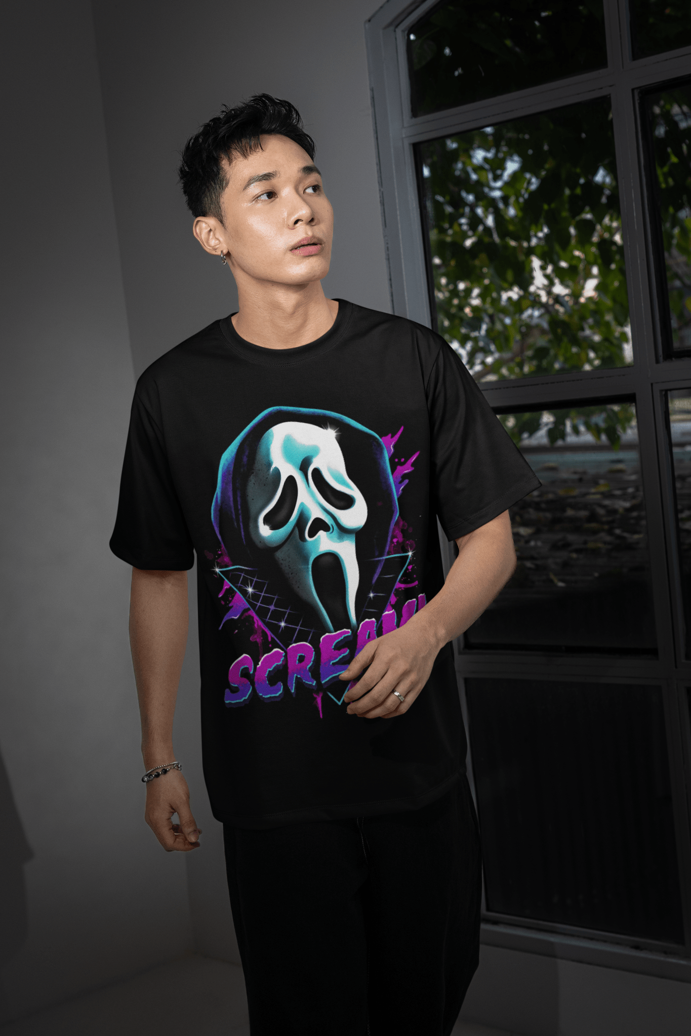 Halloween DTF Transfer – Scary Movie Inspired Ready - to - Press Design for Shirts & Apparel - KT SUBLIMATION, DTF AND MORE LLC