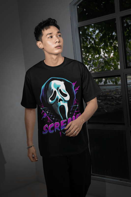 Halloween DTF Transfer – Scary Movie Inspired Ready - to - Press Design for Shirts & Apparel - KT SUBLIMATION, DTF AND MORE LLC