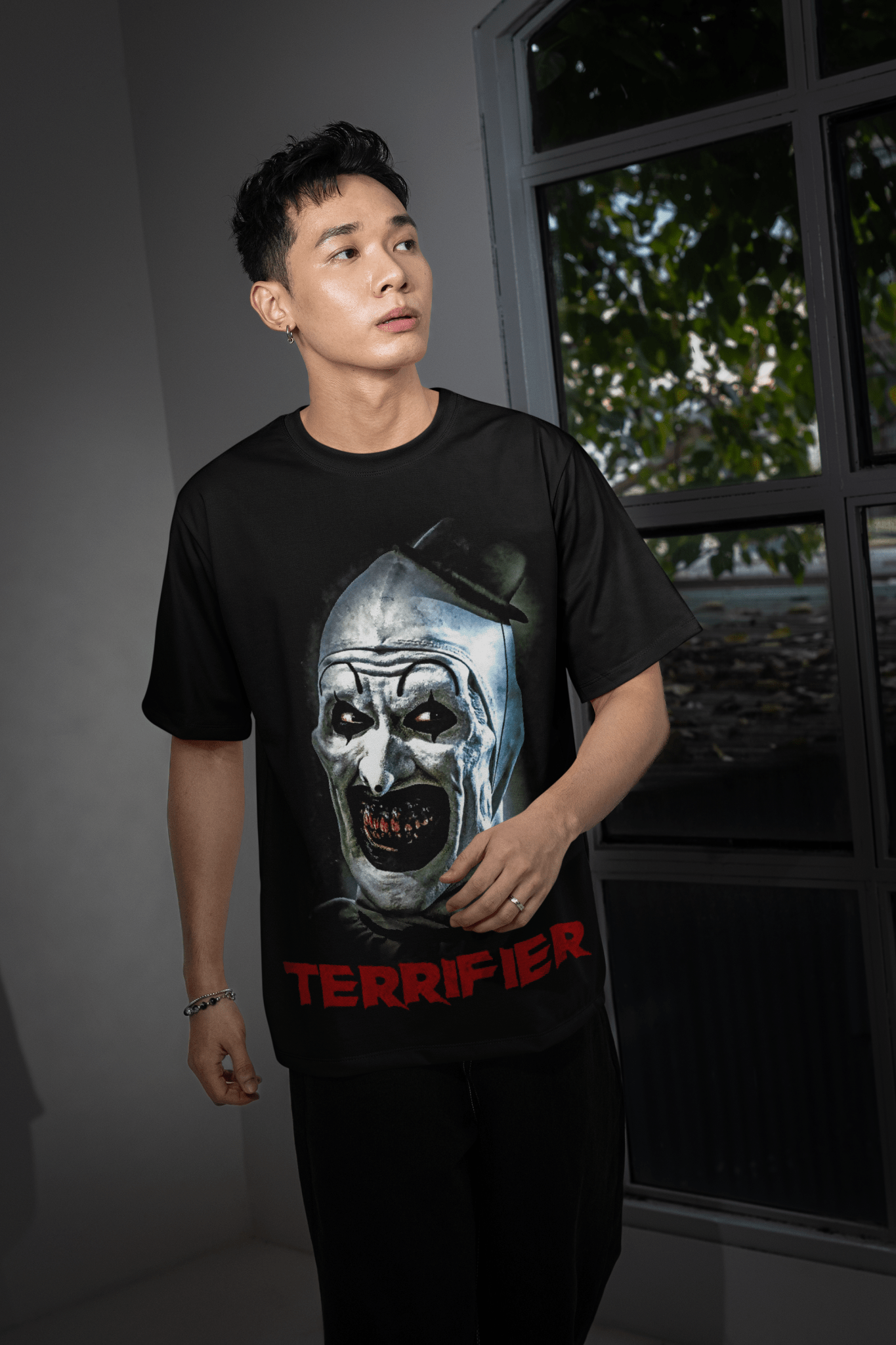 Halloween DTF Transfer – Scary Movie Inspired Ready - to - Press Design for Shirts & Apparel - KT SUBLIMATION, DTF AND MORE LLC