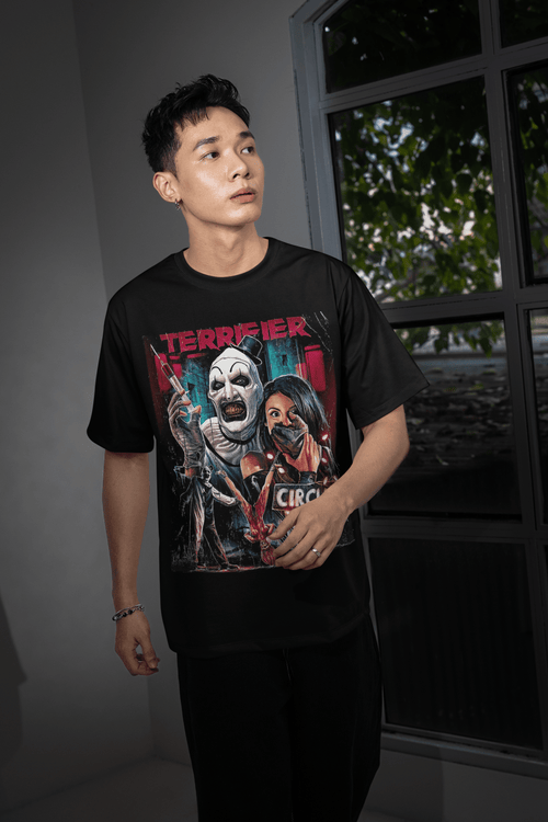 Halloween DTF Transfer – Scary Movie Inspired Ready - to - Press Design for Shirts & Apparel - KT SUBLIMATION, DTF AND MORE LLC