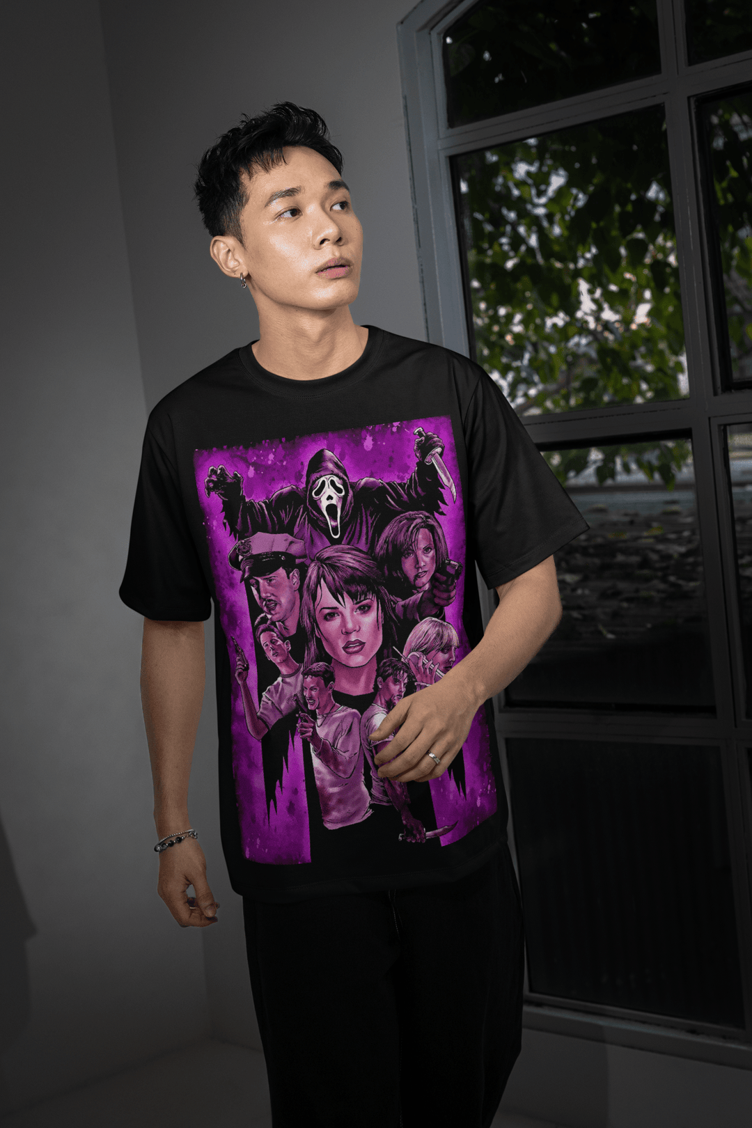 Halloween DTF Transfer – Scary Movie Inspired Ready - to - Press Design for Shirts & Apparel - KT SUBLIMATION, DTF AND MORE LLC