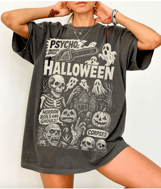 Halloween DTF Transfer – Scary Movie Inspired Ready - to - Press Design - KT SUBLIMATION, DTF AND MORE LLC