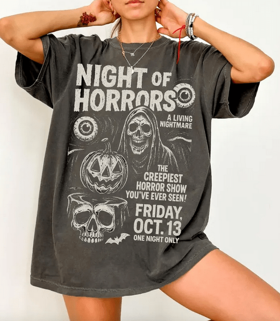 Halloween DTF Transfer – Scary Movie Inspired Ready - to - Press Design - KT SUBLIMATION, DTF AND MORE LLC