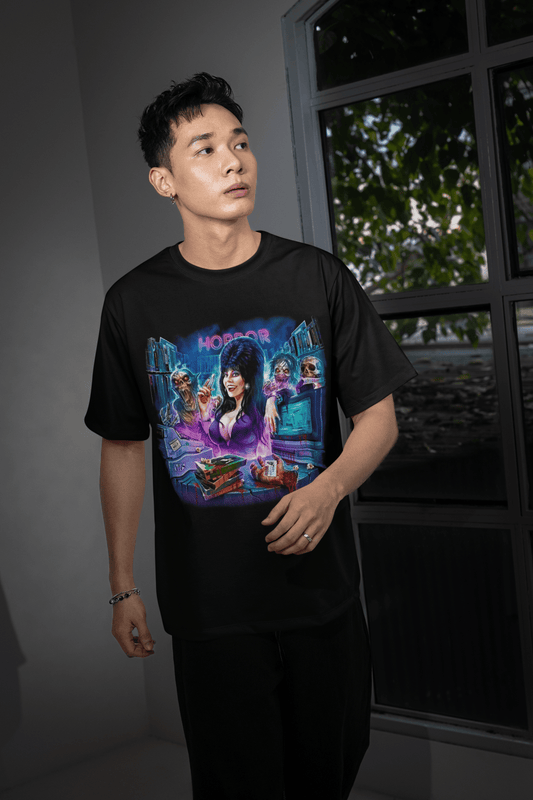 Halloween Transfer – Scary Movie Inspired Ready - to - Press Design for Shirts & Apparel - KT SUBLIMATION, DTF AND MORE LLC