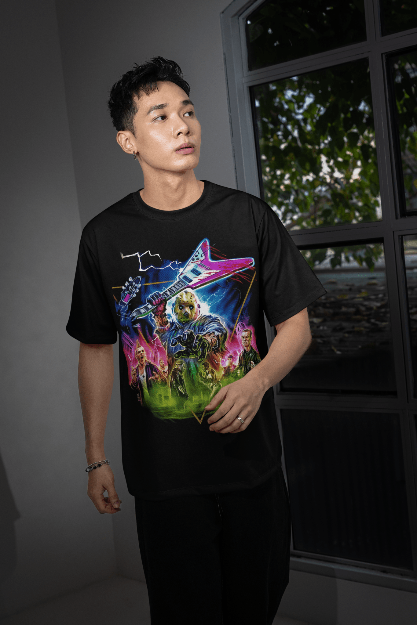 Halloween Transfer – Scary Movie Inspired Ready - to - Press Design for Shirts & Apparel - KT SUBLIMATION, DTF AND MORE LLC
