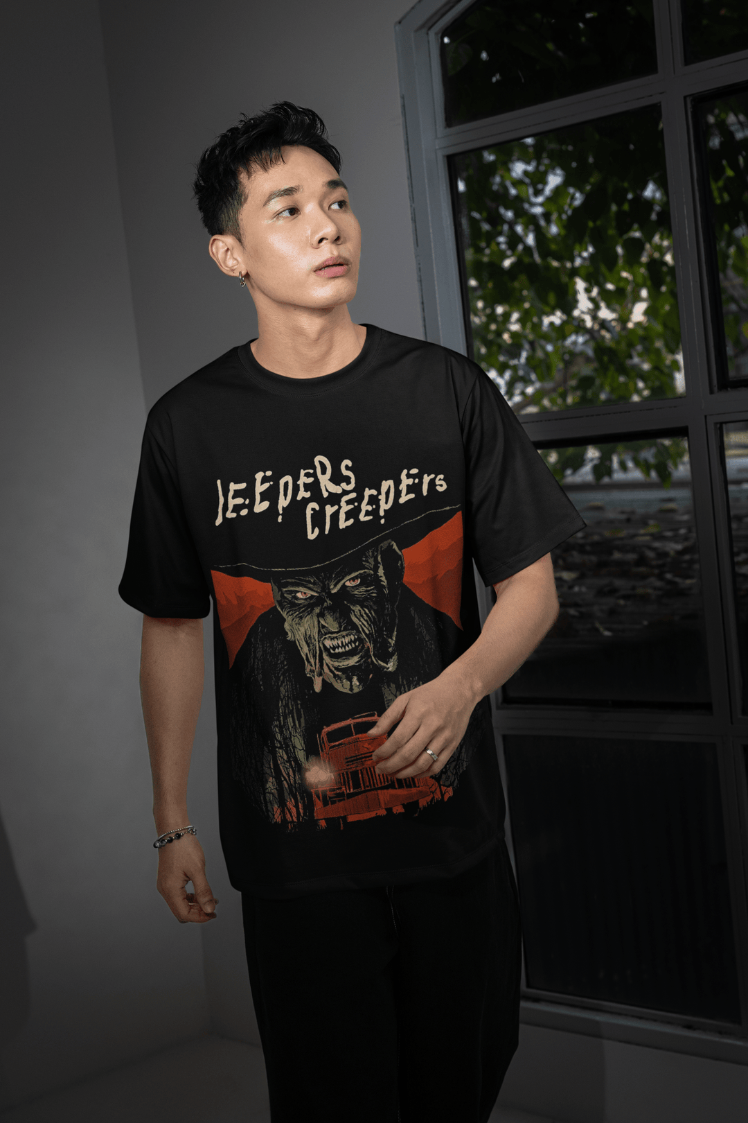 Halloween Transfer – Scary Movie Inspired Ready - to - Press Design for Shirts & Apparel - KT SUBLIMATION, DTF AND MORE LLC