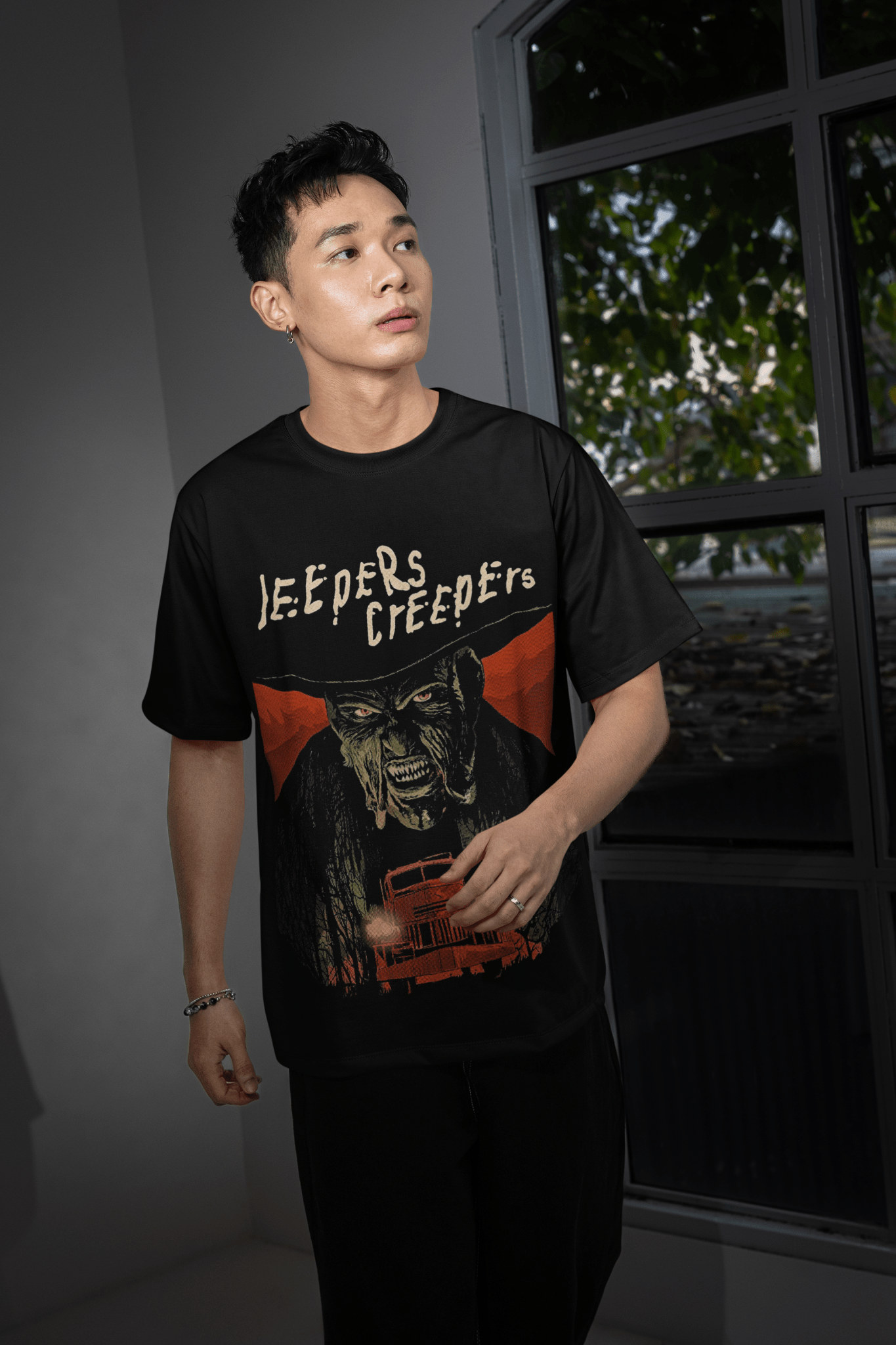 Halloween Transfer – Scary Movie Inspired Ready - to - Press Design for Shirts & Apparel - KT SUBLIMATION, DTF AND MORE LLC