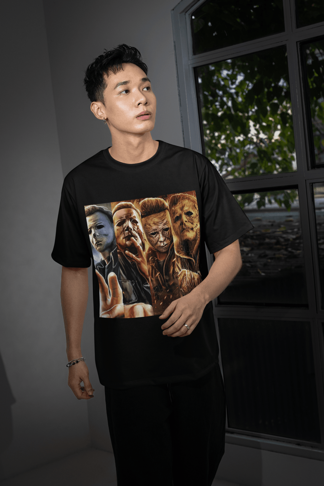 Halloween Transfer – Scary Movie Inspired Ready - to - Press Design for Shirts & Apparel - KT SUBLIMATION, DTF AND MORE LLC