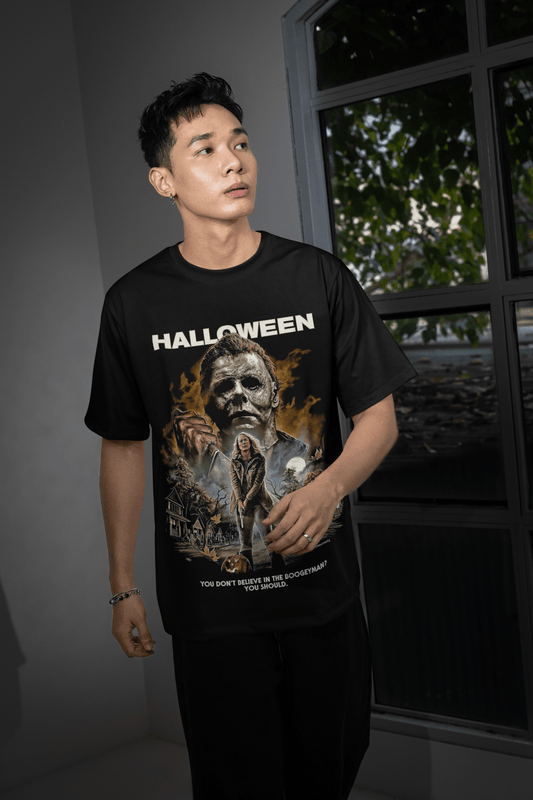 Halloween Transfer – Scary Movie Inspired Ready - to - Press Design for Shirts & Apparel - KT SUBLIMATION, DTF AND MORE LLC