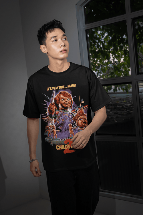 Halloween Transfer – Scary Movie Inspired Ready - to - Press Design for Shirts & Apparel - KT SUBLIMATION, DTF AND MORE LLC