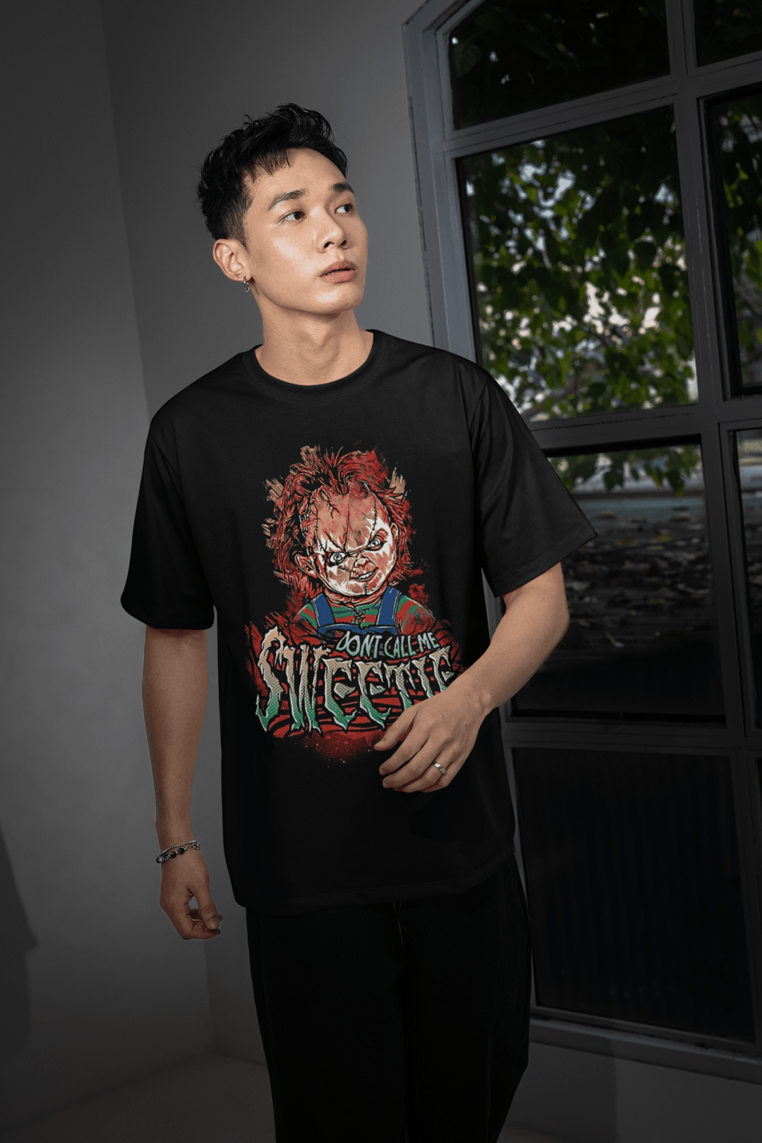 Halloween Transfer – Scary Movie Inspired Ready - to - Press Design for Shirts & Apparel - KT SUBLIMATION, DTF AND MORE LLC