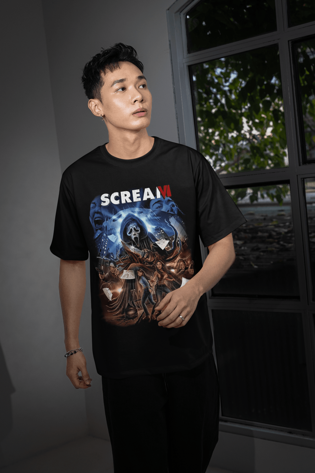 Halloween Transfer – Scary Movie Inspired Ready - to - Press Design for Shirts & Apparel - KT SUBLIMATION, DTF AND MORE LLC