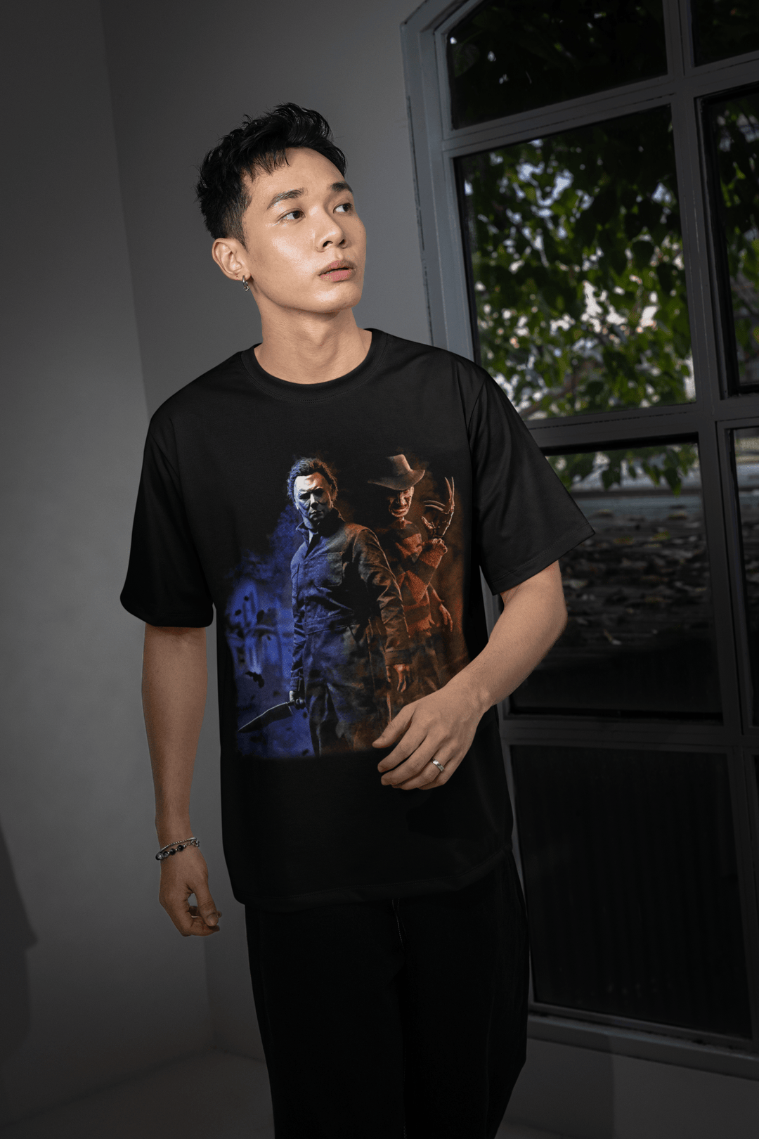 Halloween Transfer – Scary Movie Inspired Ready - to - Press Design for Shirts & Apparel - KT SUBLIMATION, DTF AND MORE LLC