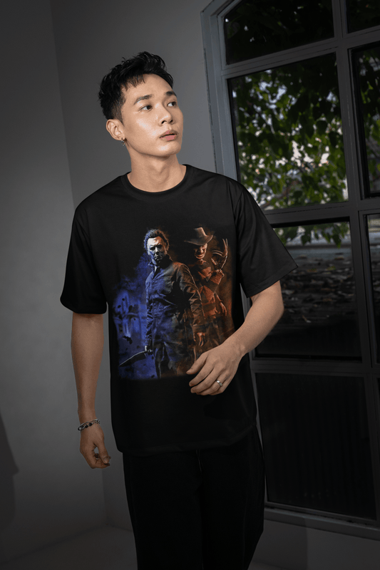 Halloween Transfer – Scary Movie Inspired Ready - to - Press Design for Shirts & Apparel - KT SUBLIMATION, DTF AND MORE LLC