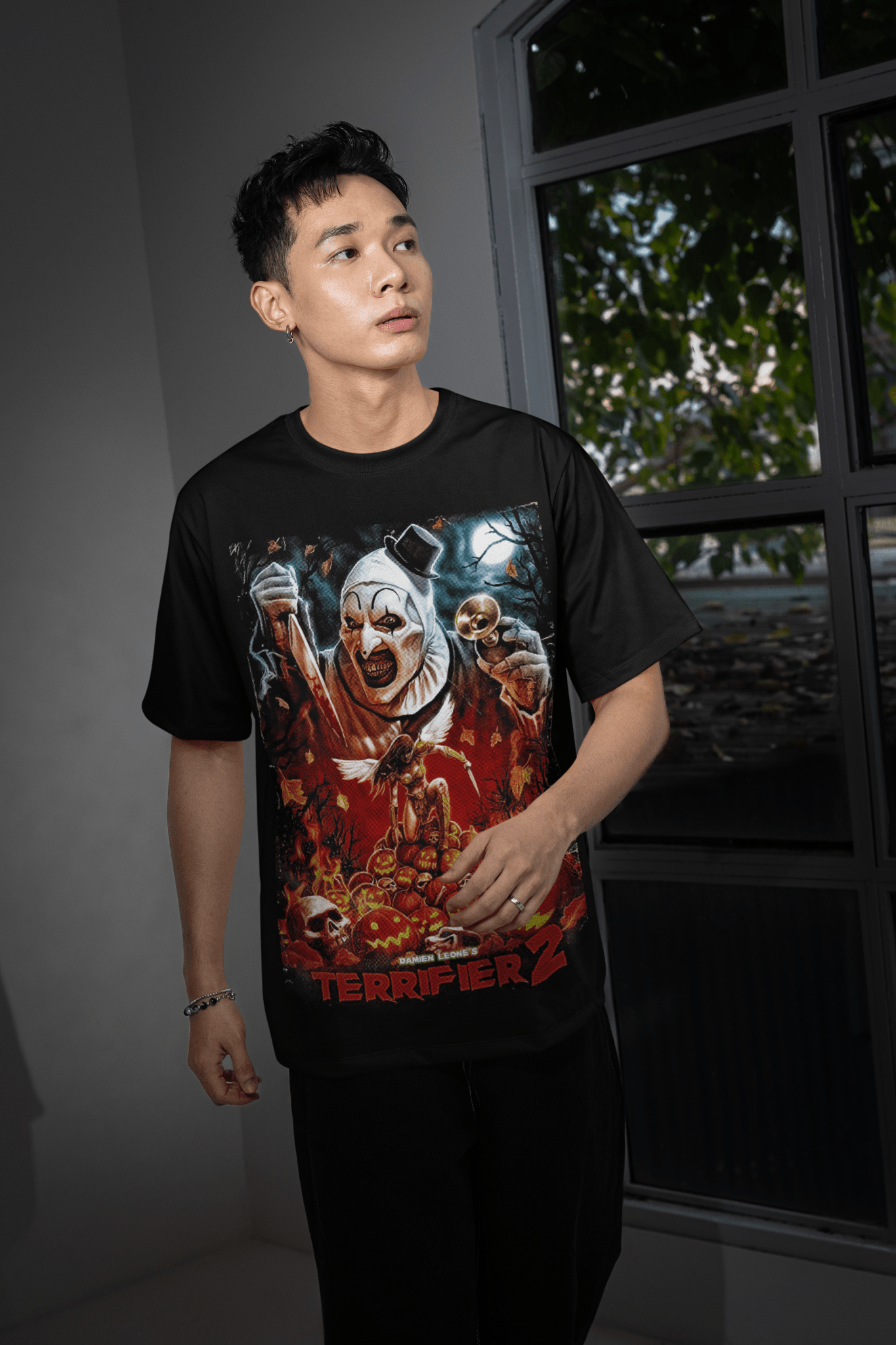 Halloween Transfer – Scary Movie Inspired Ready - to - Press Design for Shirts & Apparel - KT SUBLIMATION, DTF AND MORE LLC
