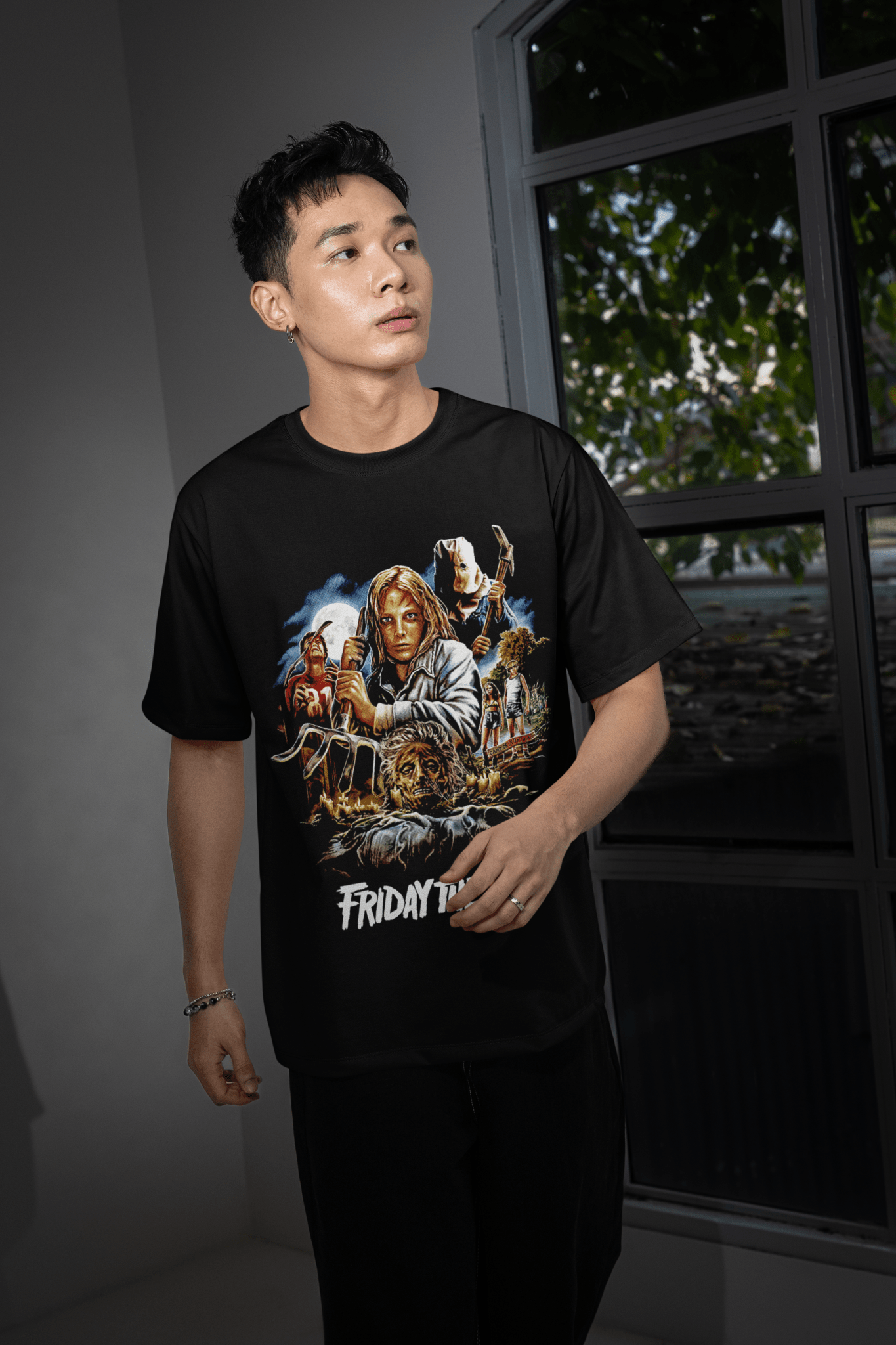 Halloween Transfer – Scary Movie Inspired Ready - to - Press Design for Shirts & Apparel - KT SUBLIMATION, DTF AND MORE LLC