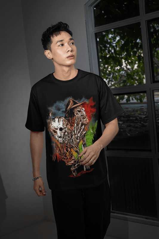 Halloween Transfer – Scary Movie Inspired Ready - to - Press Design for Shirts & Apparel - KT SUBLIMATION, DTF AND MORE LLC